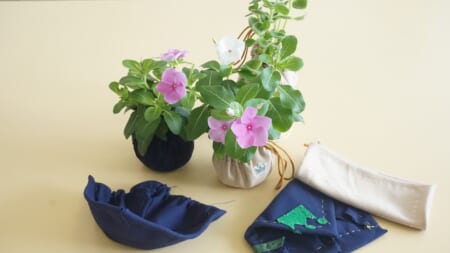 親子で花活布づくり～標準服のアップサイクル～